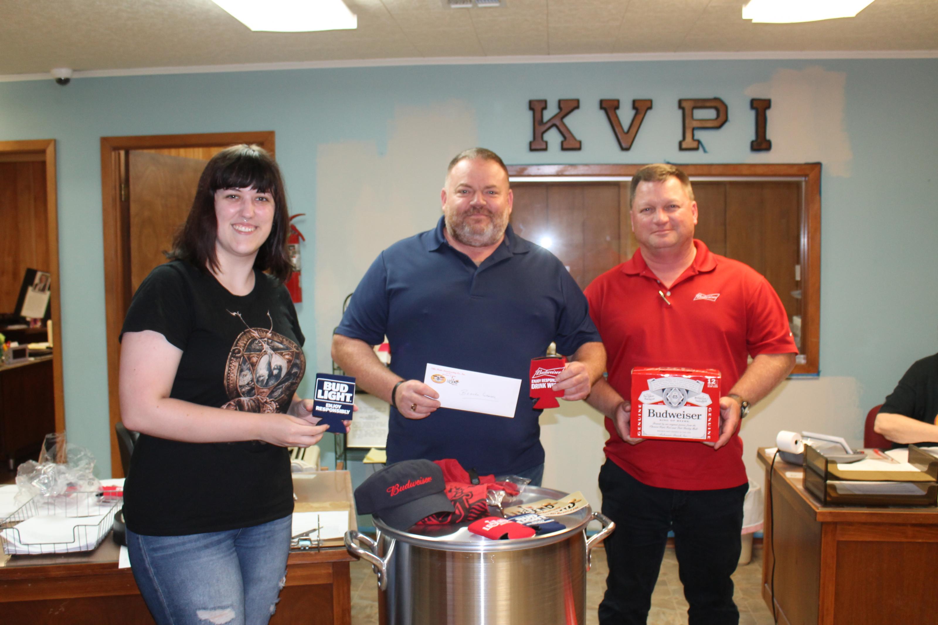 Grand Prize Winner in our KVPI Bud n Boiling contest